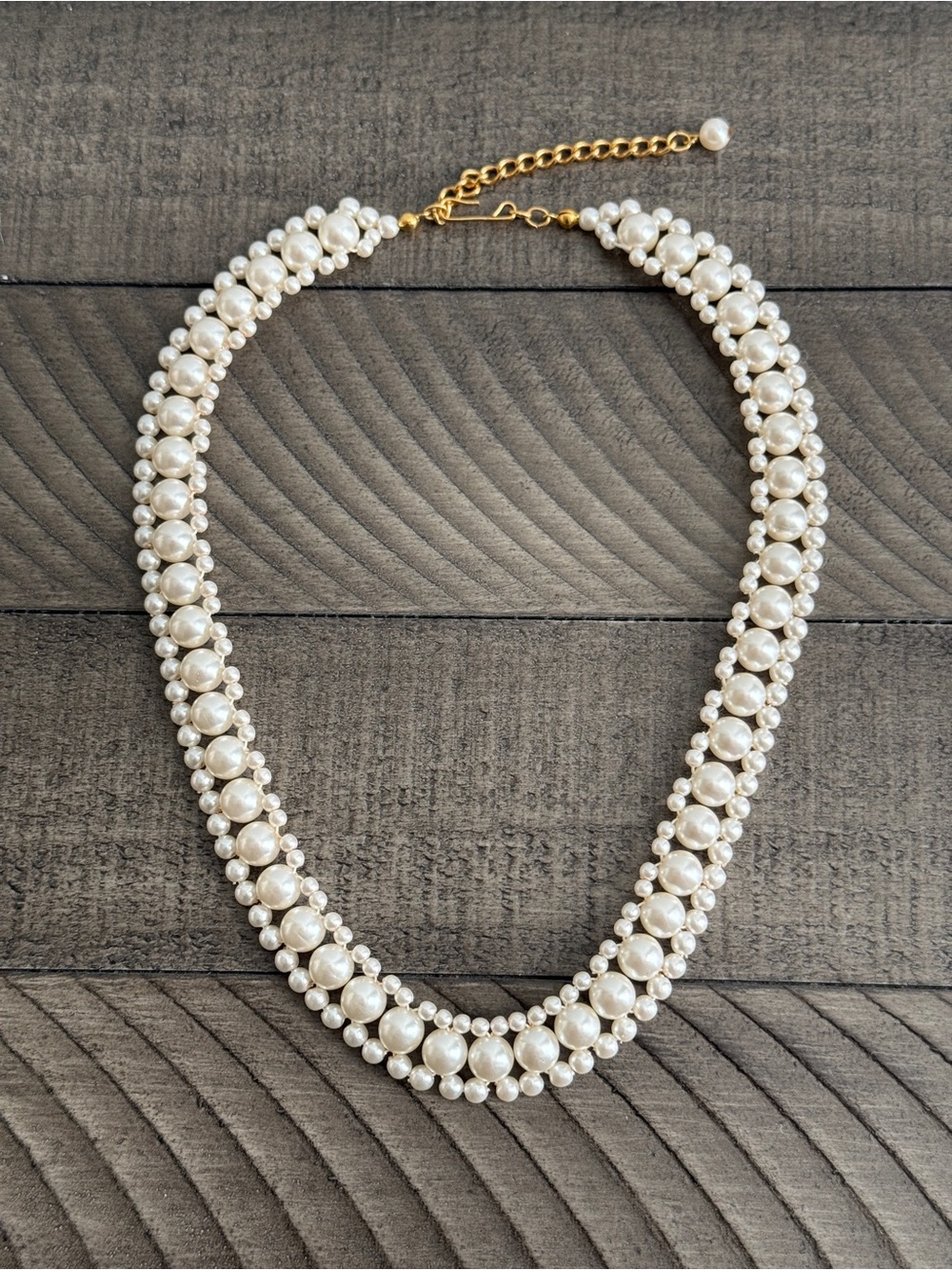 Vintage Faux Pearl Choker |Sweetheart Wedding Necklace